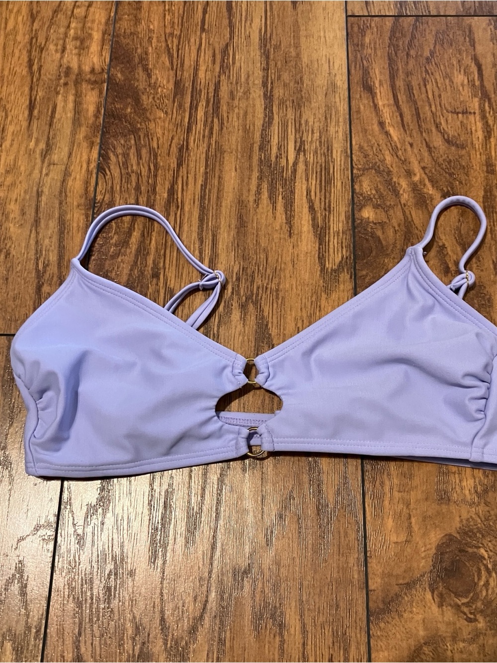 wild fable Lilac Ring-Detail Bikini Top